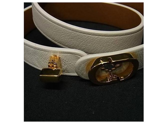 Bracciale in pelle Christian Dior 30 Montaigne Double Ivory - vista 3