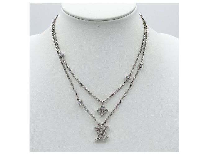 Collana con pendente argento Louis Vuitton - vista 3