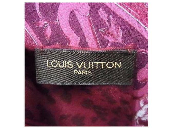 Sciarpa Louis Vuitton Bordeaux - vista 4