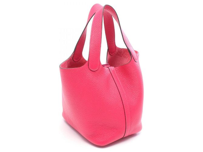 Hermès Borsa Hermes Picotin Lock PM Monochrome in Rosa - vista 2