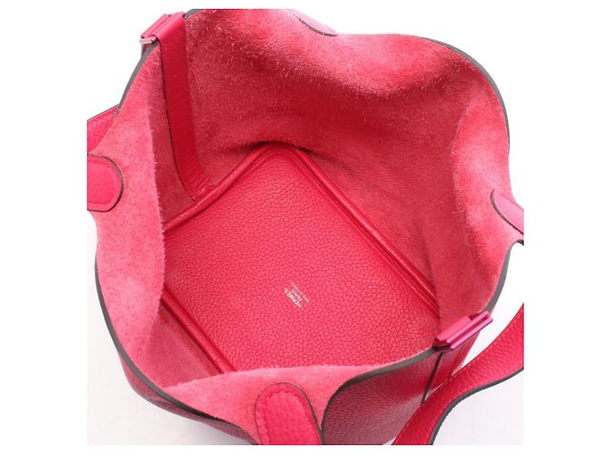 Hermès Borsa Hermes Picotin Lock PM Monochrome in Rosa - vista 3