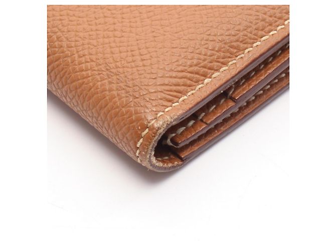Béarn Hermès Cartera larga bi-fold Hermes Bearn Soufflé Gold - vista 11