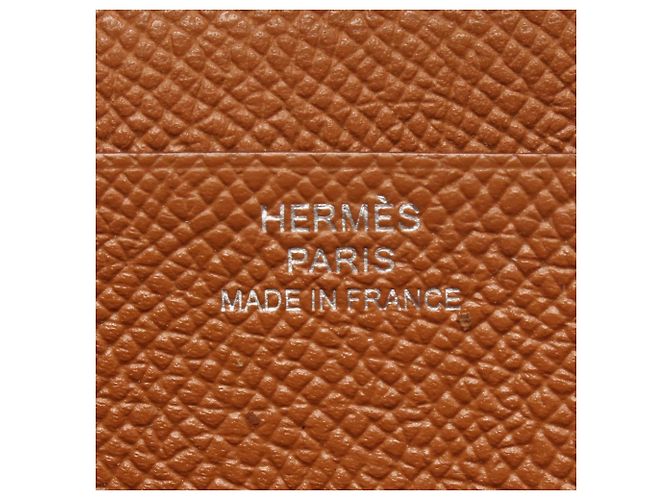 Béarn Hermès Cartera larga bi-fold Hermes Bearn Soufflé Gold - vista 5