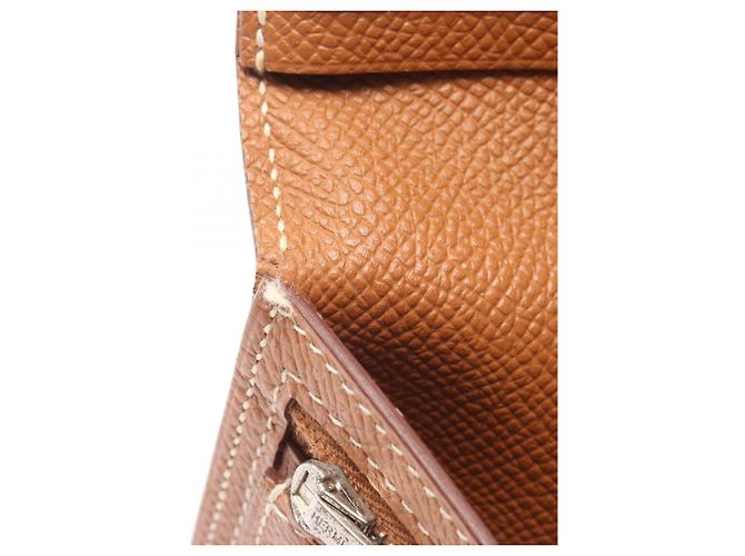 Béarn Hermès Cartera larga bi-fold Hermes Bearn Soufflé Gold - vista 7
