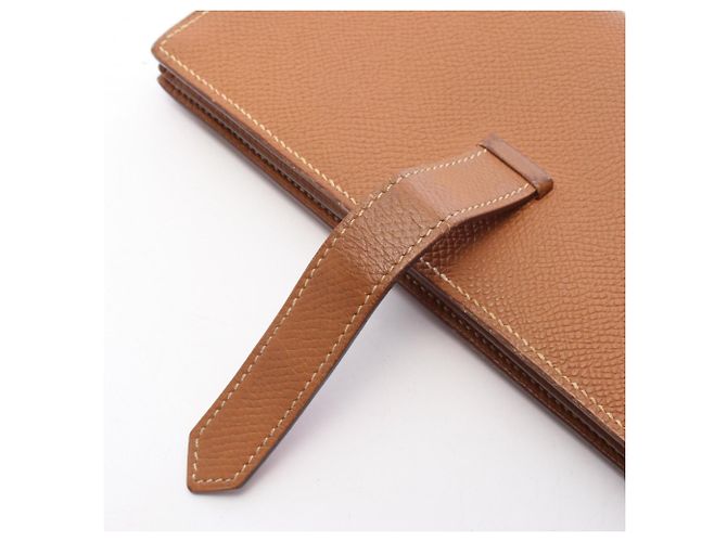 Béarn Hermès Cartera larga bi-fold Hermes Bearn Soufflé Gold - vista 9