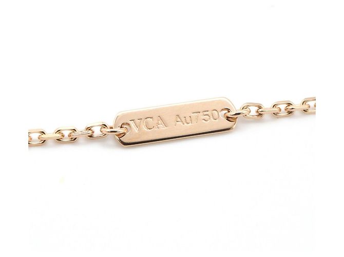 Van Cleef & Arpels Vintage Alhambra Halskette Graue Perlmutt - Ansicht 3