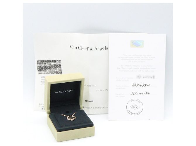 Van Cleef & Arpels Vintage Alhambra Halskette Graue Perlmutt - Ansicht 5