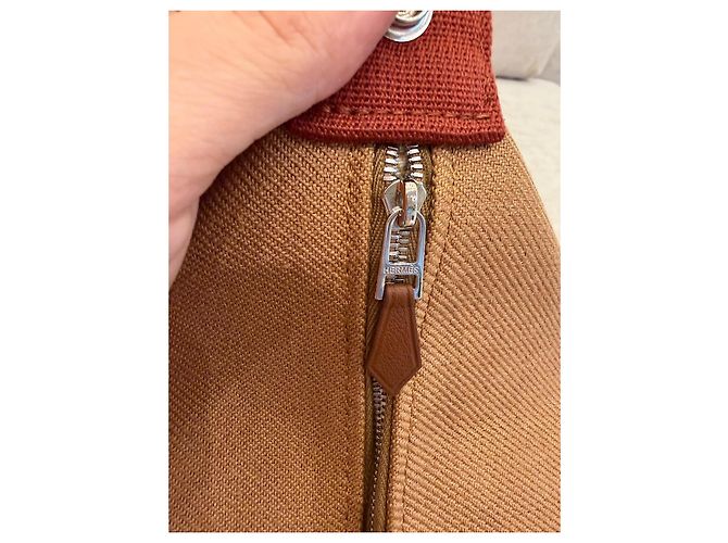 Hermès Bride-à-Brac Pochette in Tela Seigle - vista 11