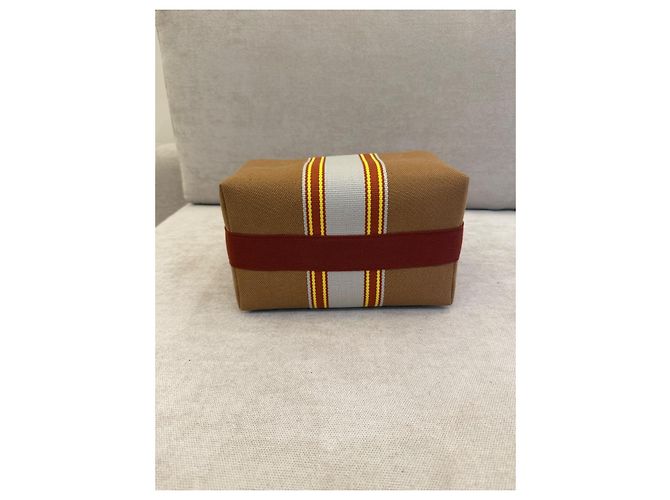 Hermès Bride-à-Brac Pochette in Tela Seigle - vista 6
