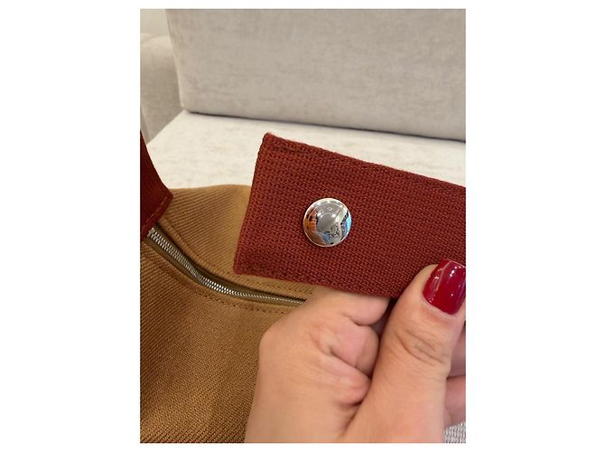 Hermès Bride-à-Brac Pochette in Tela Seigle - vista 7