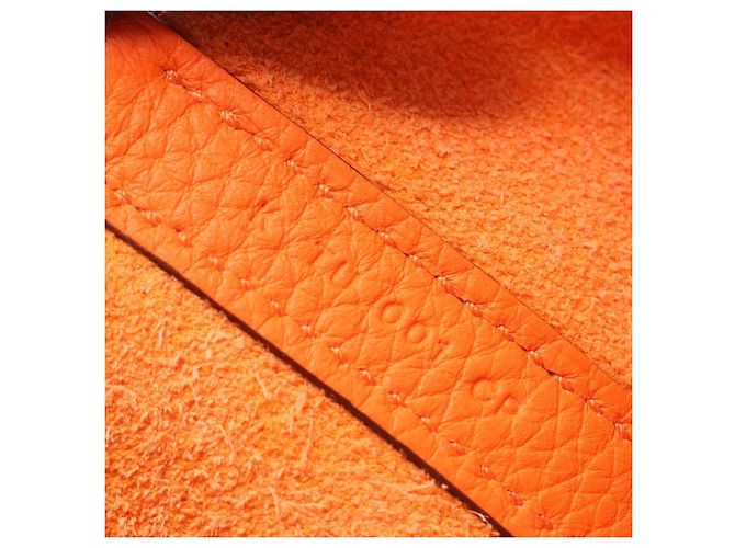 Hermès Hermes Picotin Lock MM Orange Mini Handbag - vista 5