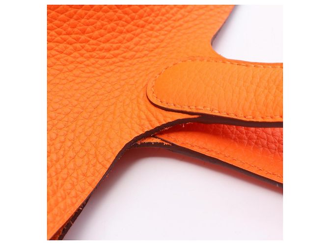 Hermès Hermes Picotin Lock MM Orange Mini Handbag - vista 7