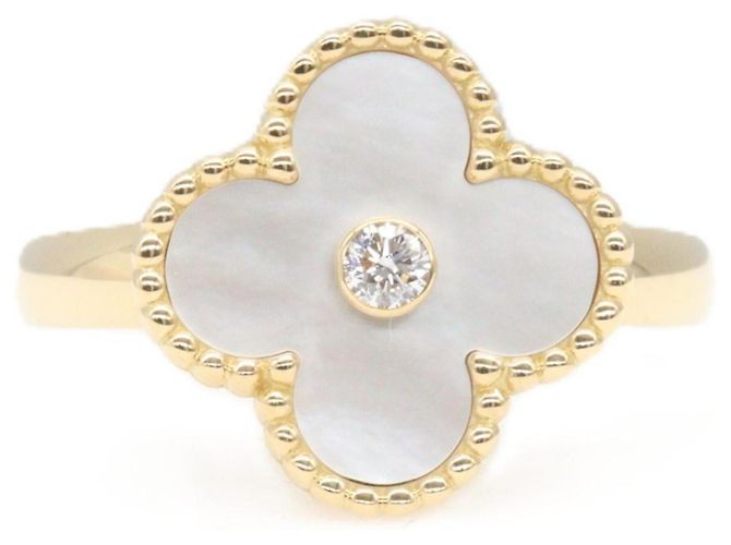 Van Cleef & Arpels Vintage Alhambra Ring Mutterperle 1PD - Ansicht 2