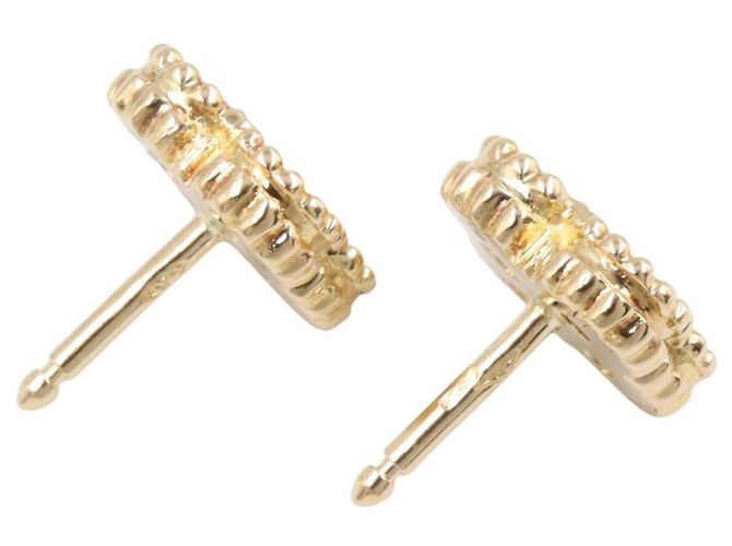Orecchini a lobo Van Cleef & Arpels in oro giallo 18K e madreperla - vista 3