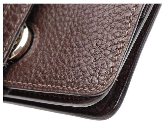 Hermès Tarjetero Hermes Dogon Chocolat - vista 7