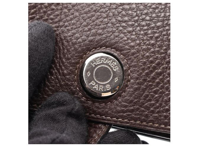 Hermès Tarjetero Hermes Dogon Chocolat - vista 9