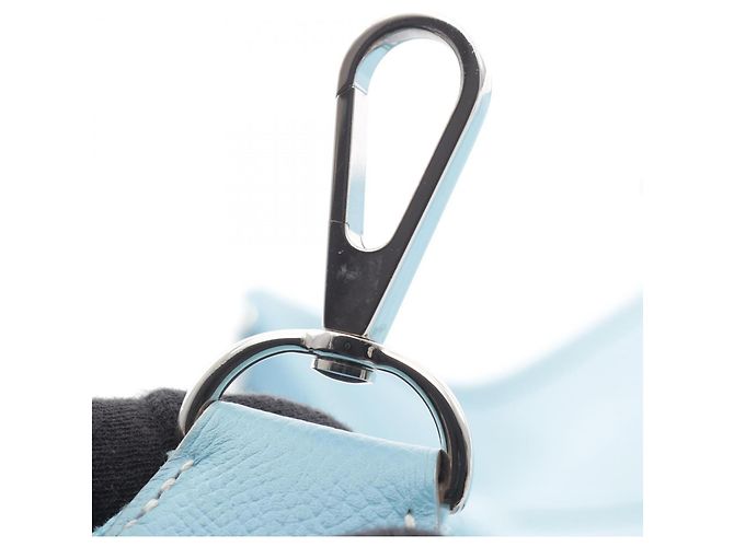 Hermès Borsa a tracolla Hermes Evelyne 3 Trois GM Celeste - vista 11
