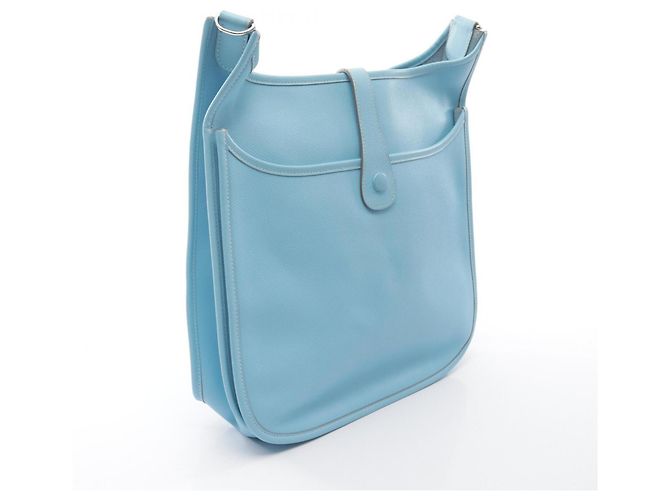 Hermès Borsa a tracolla Hermes Evelyne 3 Trois GM Celeste - vista 2