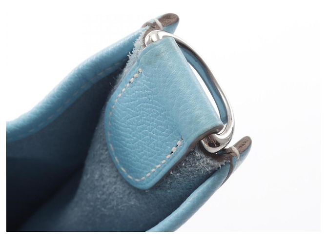 Hermès Borsa a tracolla Hermes Evelyne 3 Trois GM Celeste - vista 8