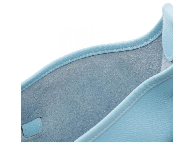 Hermès Borsa a tracolla Hermes Evelyne 3 Trois GM Celeste - vista 9