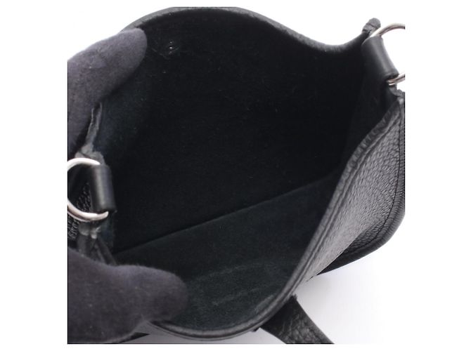 Hermès Borsa a tracolla Hermes Evelyne TPM in Nero - vista 3
