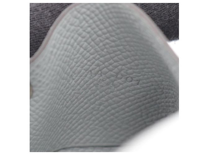 Hermès Monedero Hermes de piel Epsom Gray - vista 5