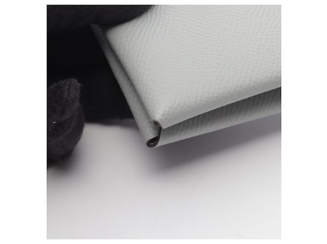 Hermès Monedero Hermes de piel Epsom Gray - vista 6