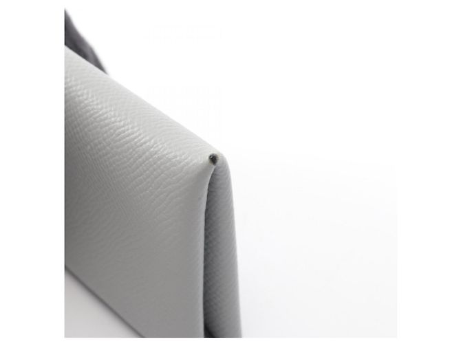 Hermès Monedero Hermes de piel Epsom Gray - vista 9