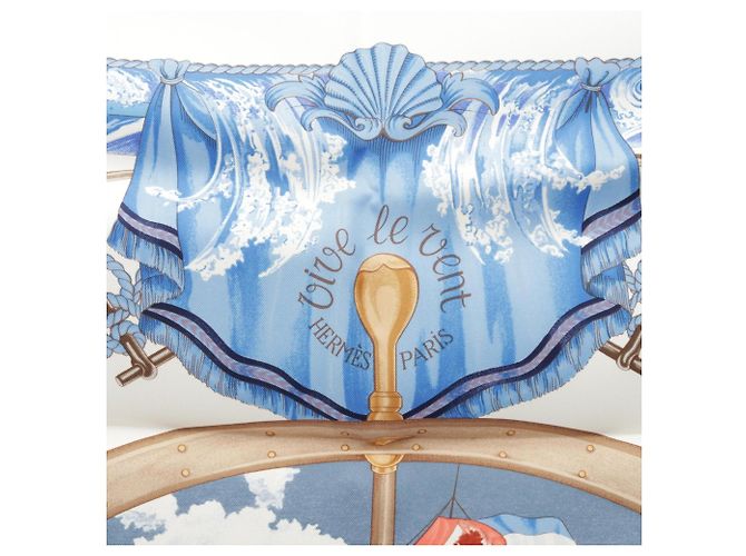 Hermès Foulard Hermes Carre 90 VIVE LE VENT - vista 5