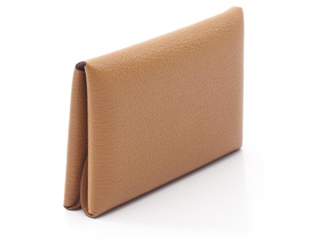 Hermès Cartera Hermes Calvi Duo Sesame - vista 2
