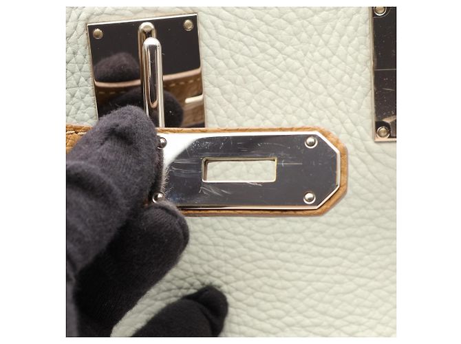 Hermès Borsa Hermes Jypsiere 31 Craft Pearl Grey - vista 10