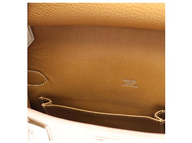 Hermès Borsa Hermes Jypsiere 31 Craft Pearl Grey - vista 12