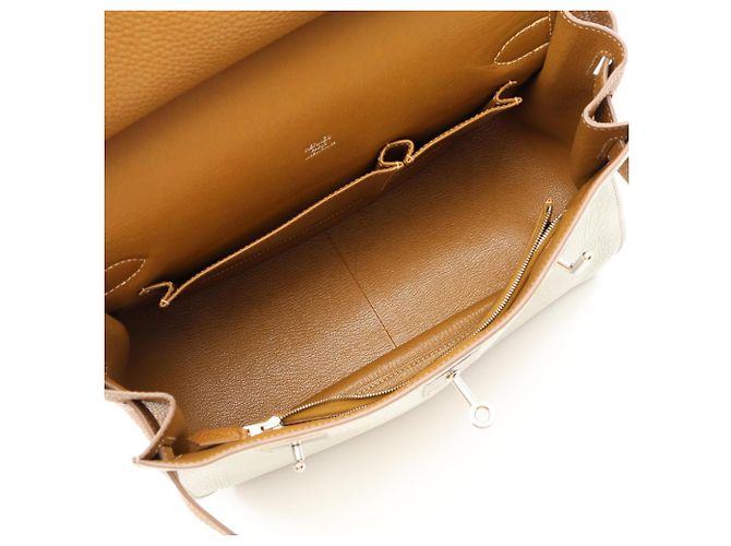 Hermès Borsa Hermes Jypsiere 31 Craft Pearl Grey - vista 3
