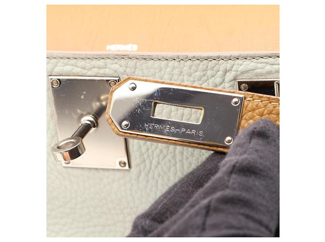 Hermès Borsa Hermes Jypsiere 31 Craft Pearl Grey - vista 9