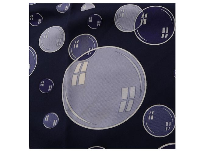 Hermès Foulard di seta Hermes Carre 90 Bal de Bulles - vista 8