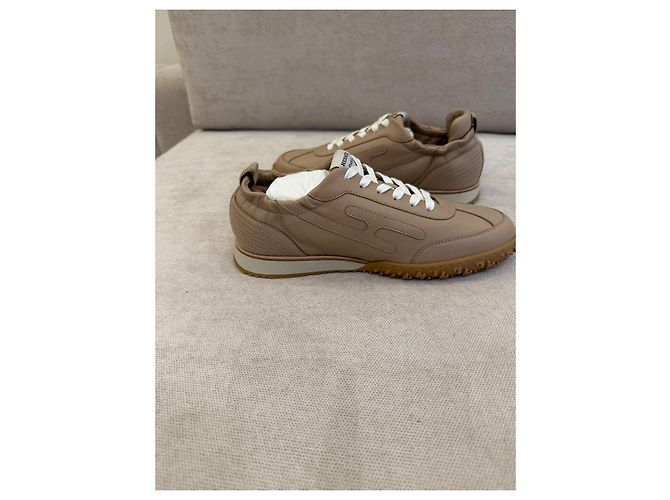 Hermès Jet Sneaker aus beigem Leder - Ansicht 5
