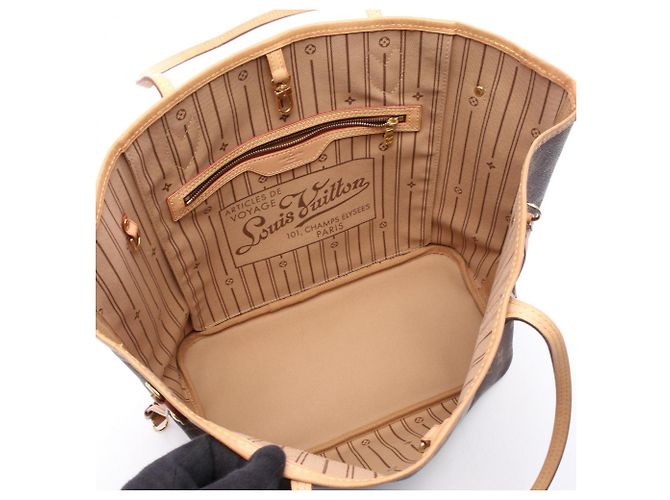 Borsa Tote Louis Vuitton Neverfull MM - vista 3