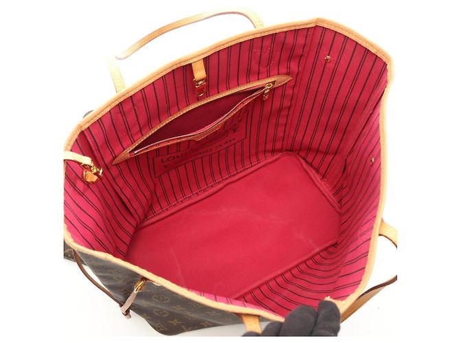 Borsa Tote Louis Vuitton Neverfull MM - vista 3