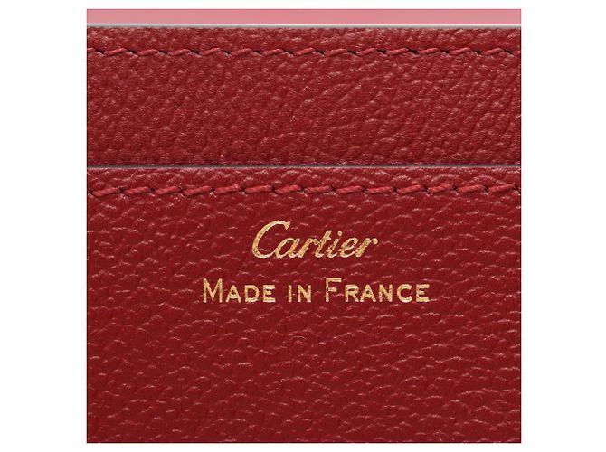 Cartera compacta Cartier C de Compact en Bordeaux - vista 4
