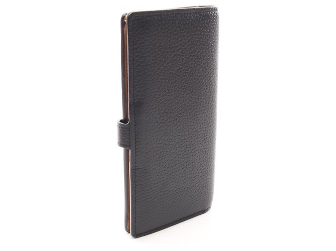 Cartera larga Louis Vuitton de piel Taurillon negra - vista 2