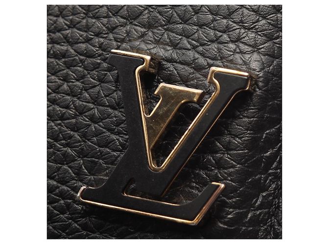 Cartera larga Louis Vuitton de piel Taurillon negra - vista 7