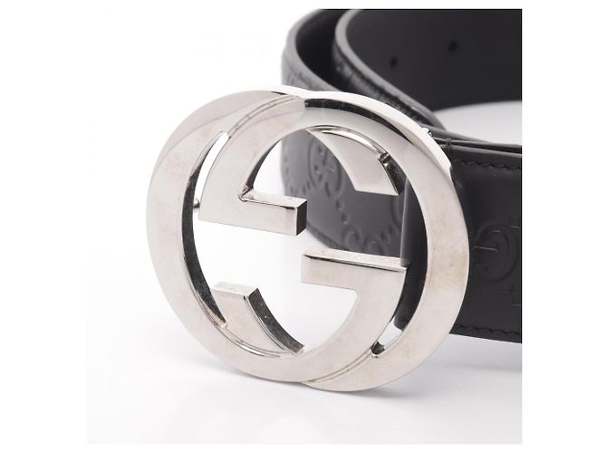 Gucci Interlocking G Guccissima Ledergürtel - Ansicht 2