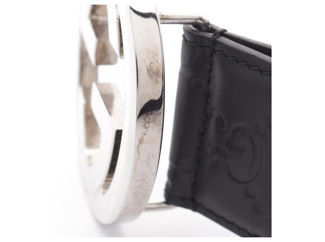 Gucci Interlocking G Guccissima Ledergürtel - Ansicht 6