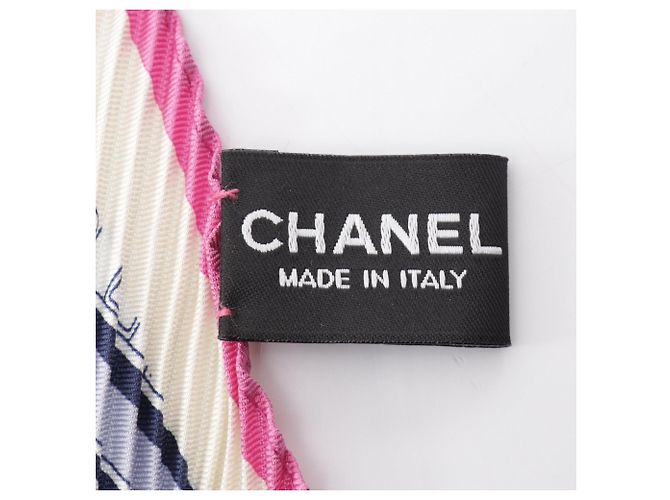 Sciarpa in seta plissettata Chanel Coco Mark - vista 2