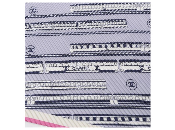 Sciarpa in seta plissettata Chanel Coco Mark - vista 5