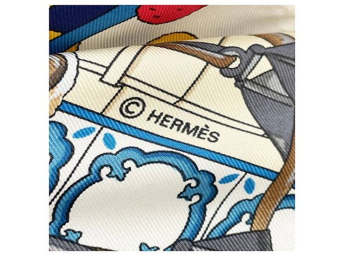 Hermès Hermes Carre 90 Foulard in seta multicolore - vista 5