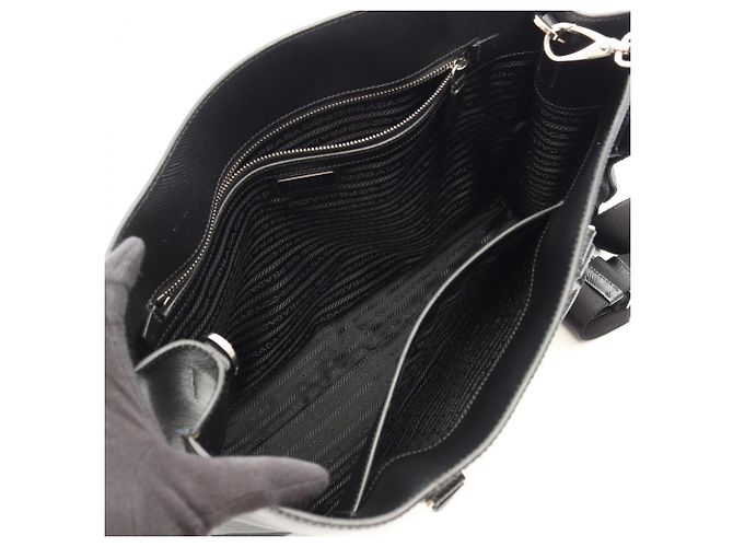 Borsa Tote 2-Way in pelle Saffiano Prada - vista 3