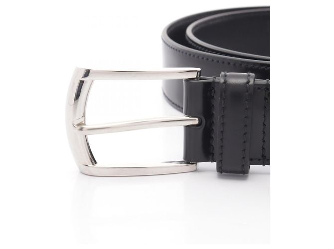 Cintura in pelle nera Prada da uomo - vista 2