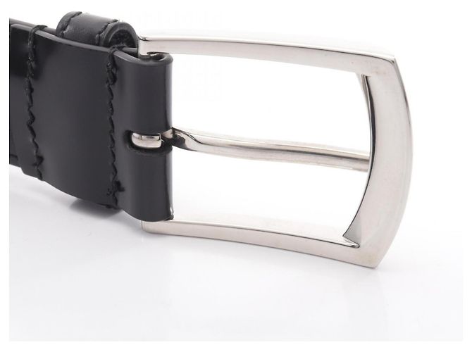 Cintura in pelle nera Prada da uomo - vista 5