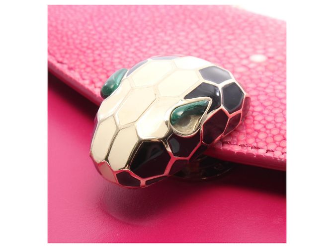 Bulgari Borsa a tracolla Bvlgari Serpenti Forever in pelle rosa - vista 5